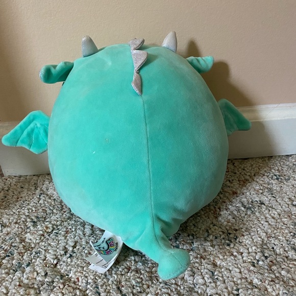 Squishmallow Dragon Miles Teal Plush - Picture 4 of 5